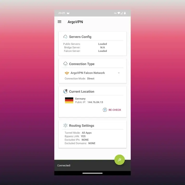 ArgoVPN screenshot