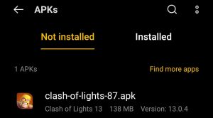 locate the Clash of Lights Apk