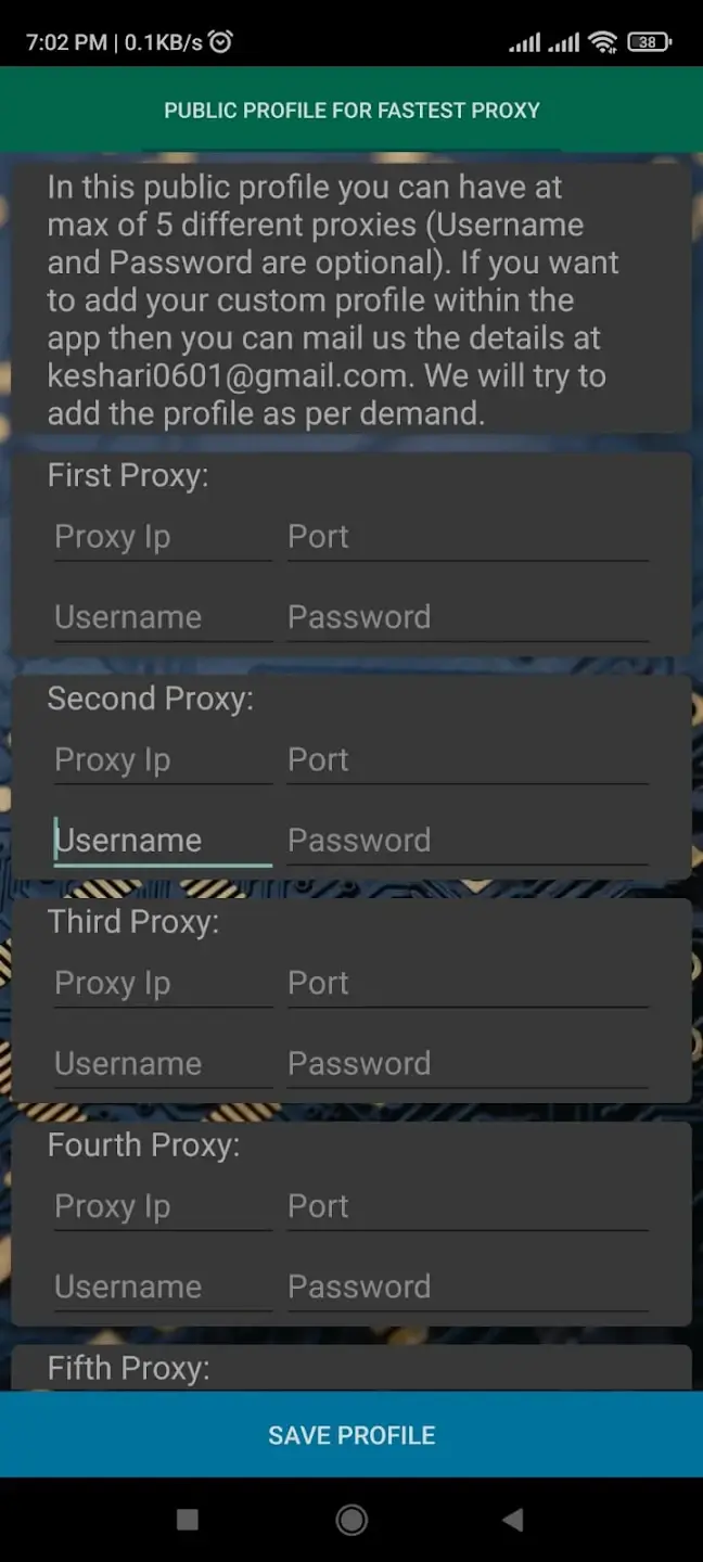 College Proxy screenshot