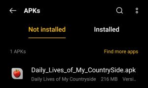 locate Daily Lives Of My Countryside APK file