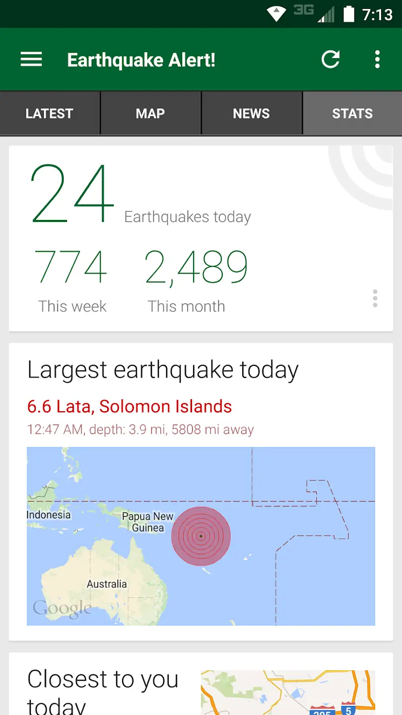 Earthquake Alert screenshot