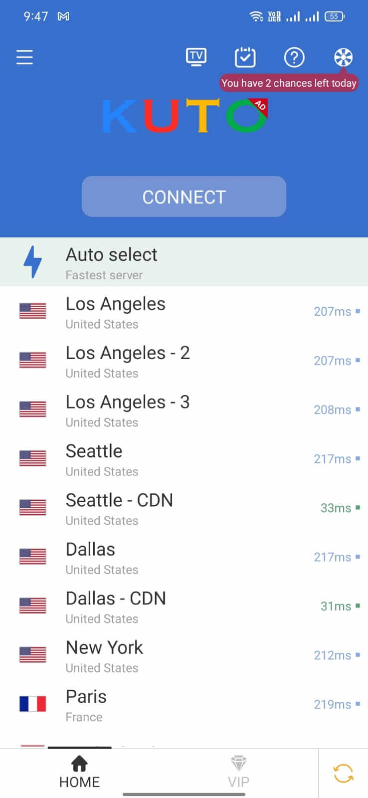 KUTO VPN screenshot