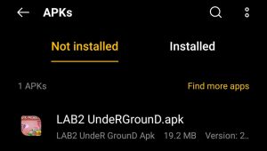 Locate LAB2 UndeR GrounD APK File