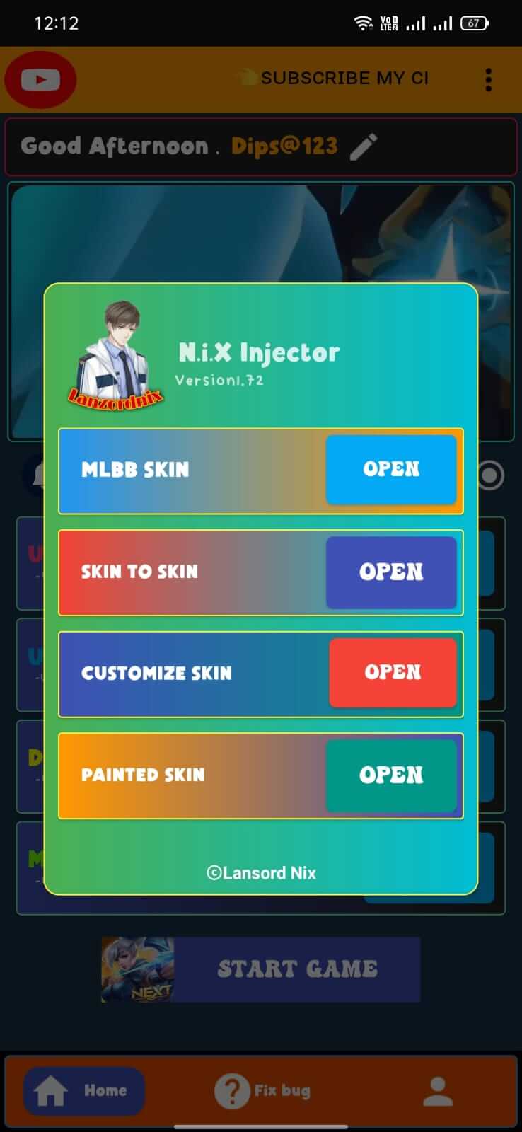 NiX Injector screenshot