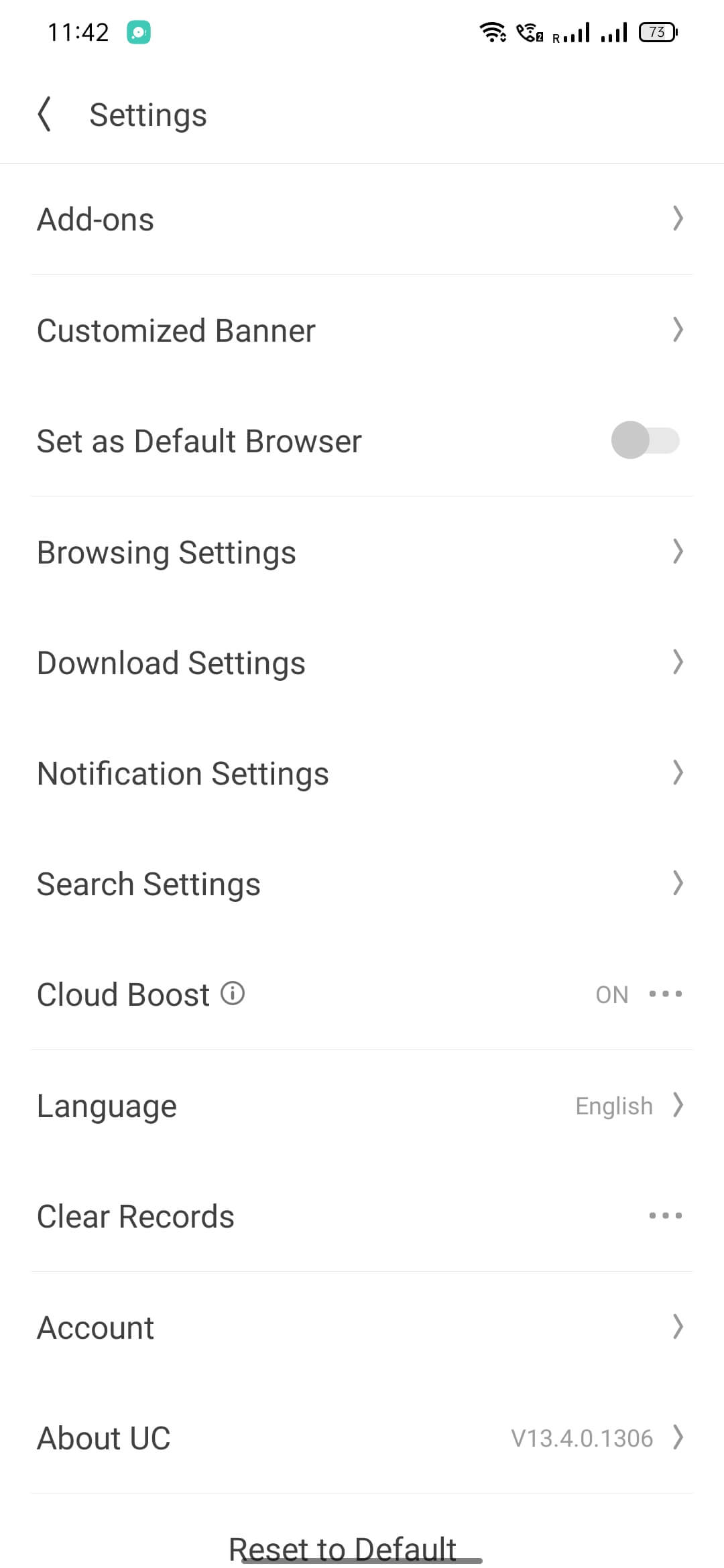 UC Browser screenshot