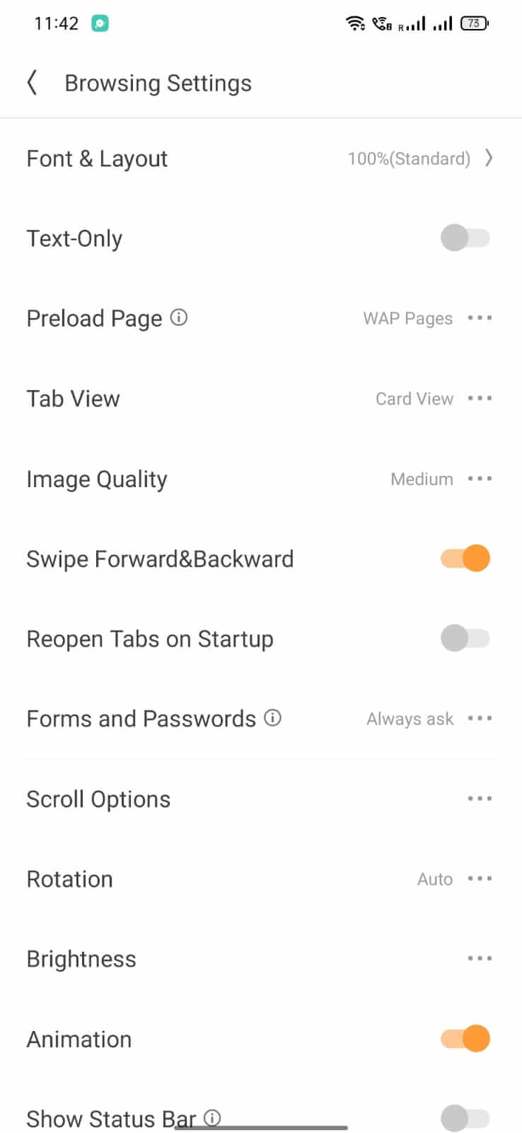 UC Browser screenshot