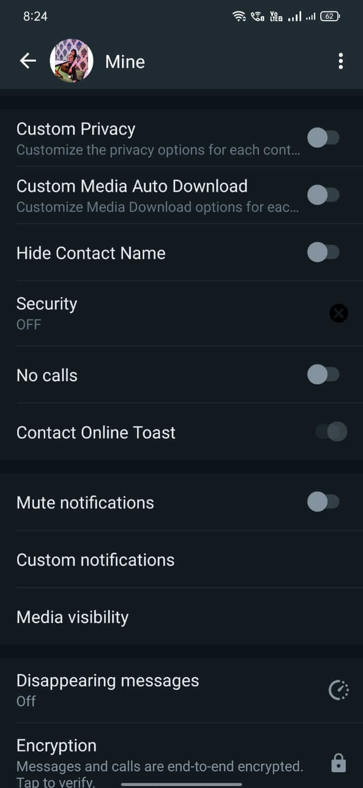 WhatsApp Black Gold screenshot