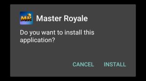 Tap Install to start installation