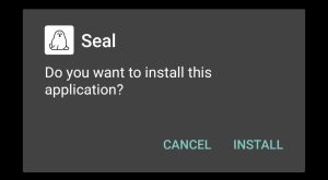 tap Install to start installation