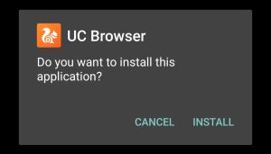 Tap Install and start installation