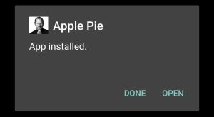 Open Apple Pie App