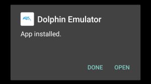 Dolphin Emulator installed