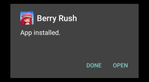 Strawberry Shortcake successfully installed