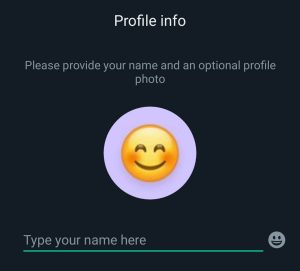 set up your profile in WhatsApp Black Gold