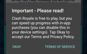 Master Royale terms of service