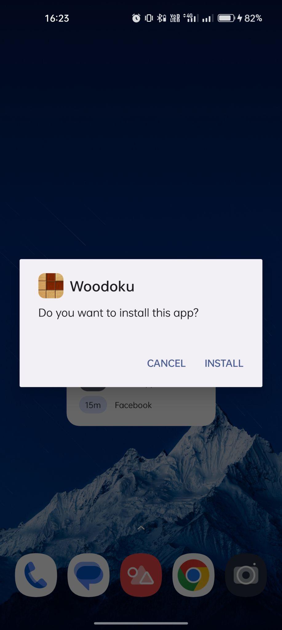 click on install