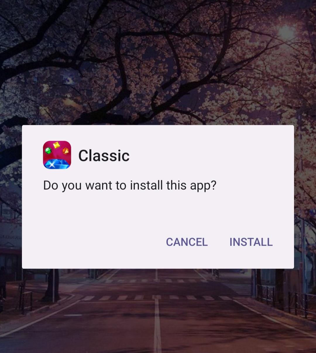 click on install