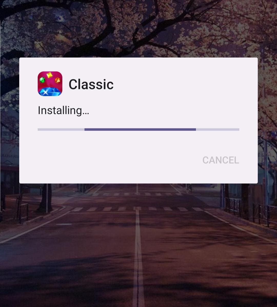 Bejeweled Classic apk installing