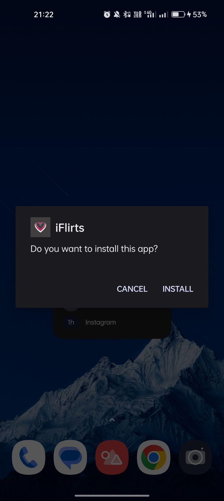 click on install