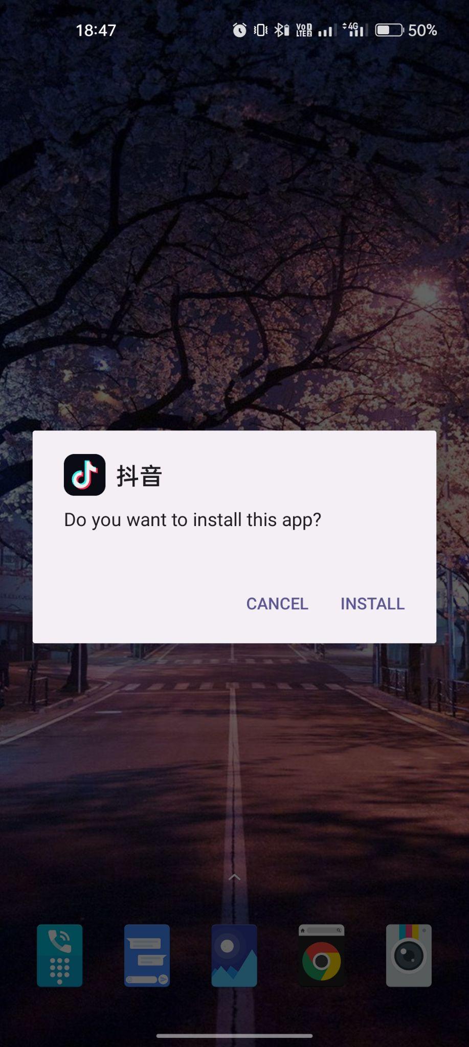 click on install