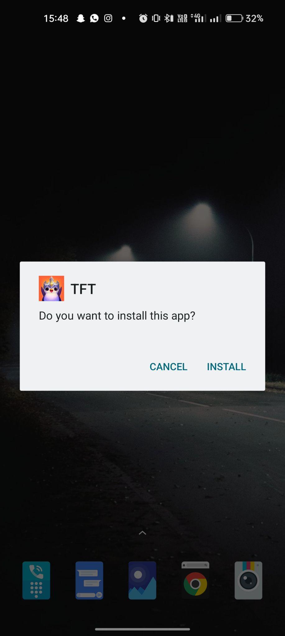 click on install