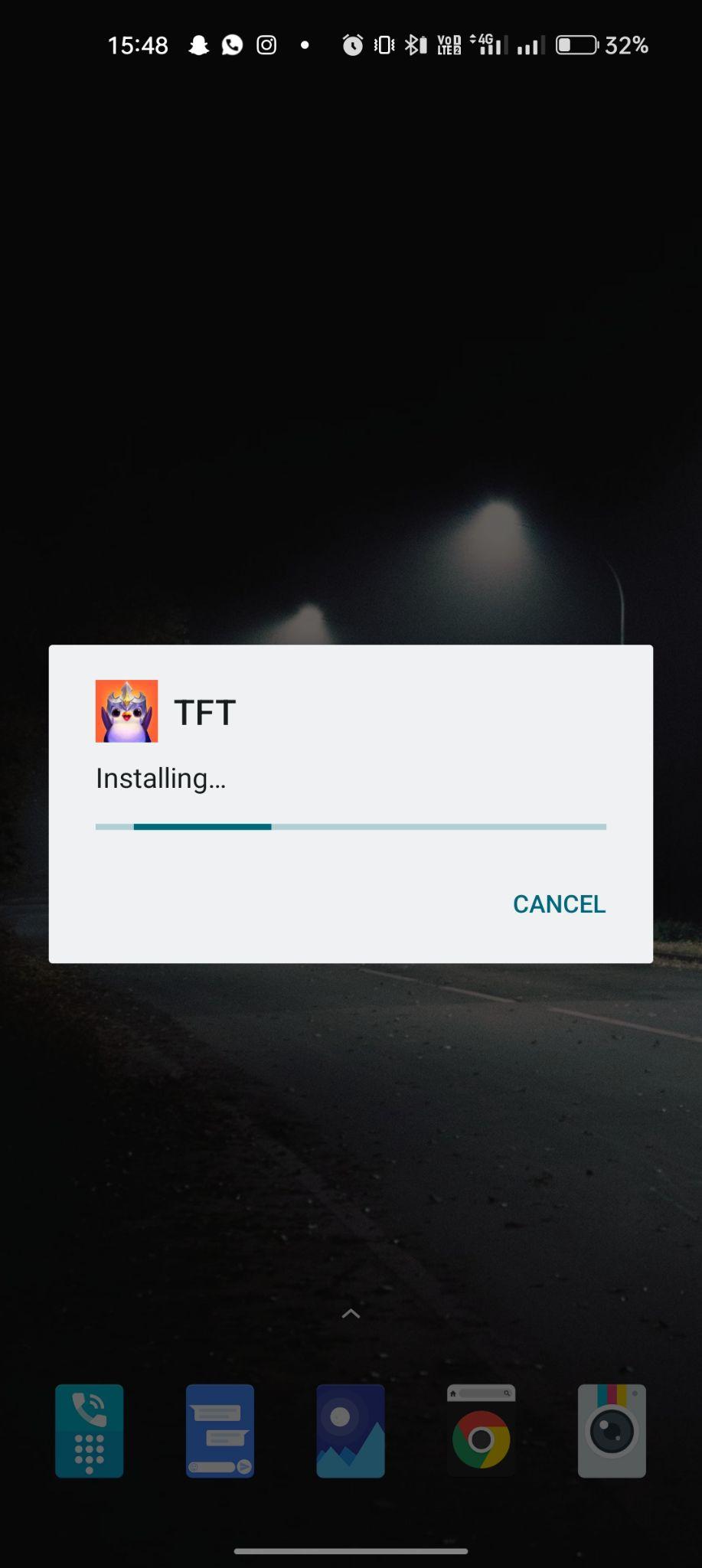 TFT Teamfight Tactics apk installing