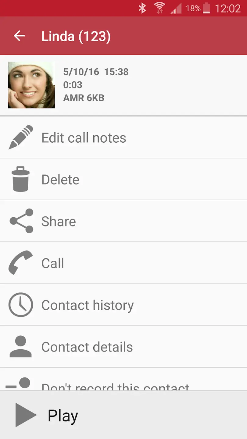 Automatic Call Recorder screenshot
