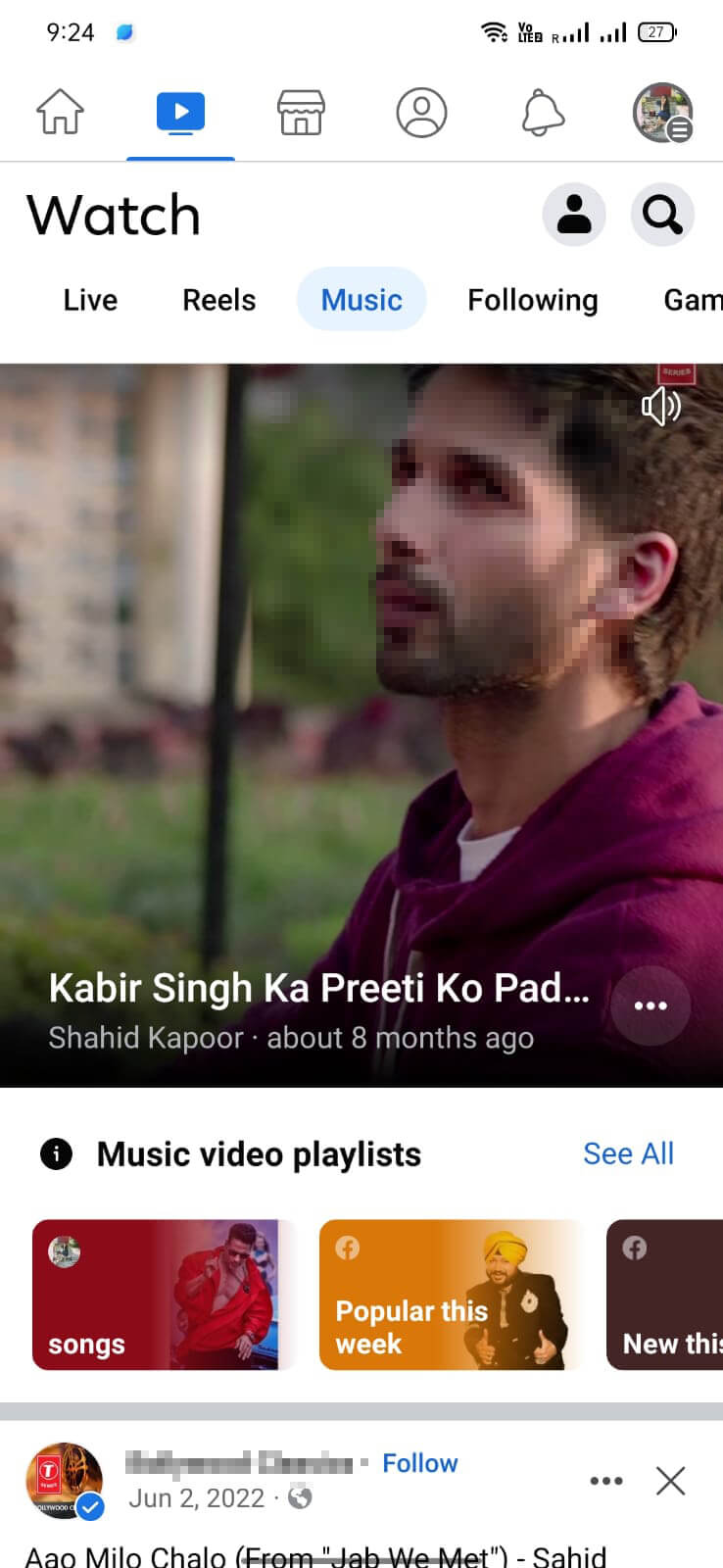 Facebook screenshot