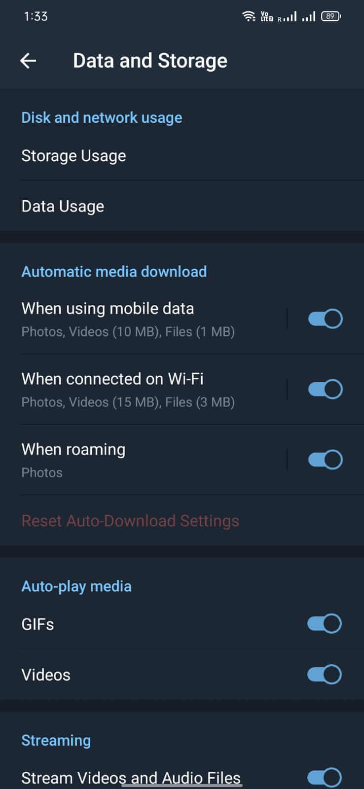 GB Telegram screenshot