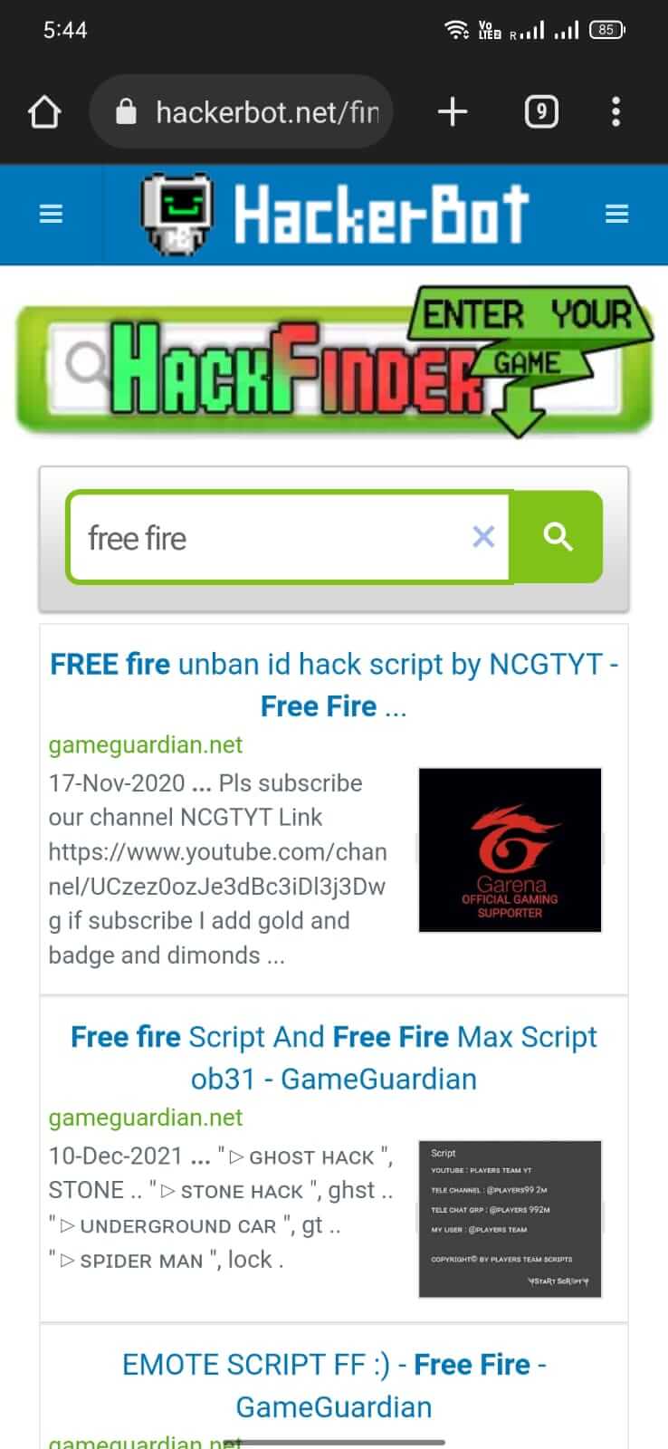 HackerBot screenshot