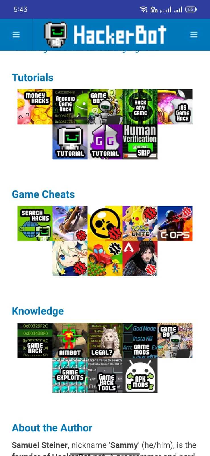 HackerBot screenshot