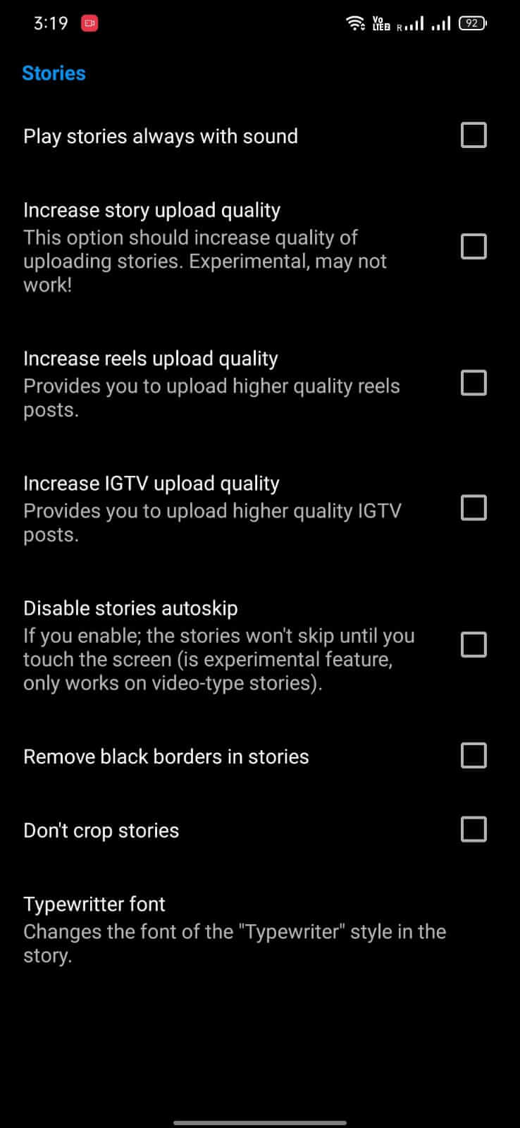 Insta Aero screenshot