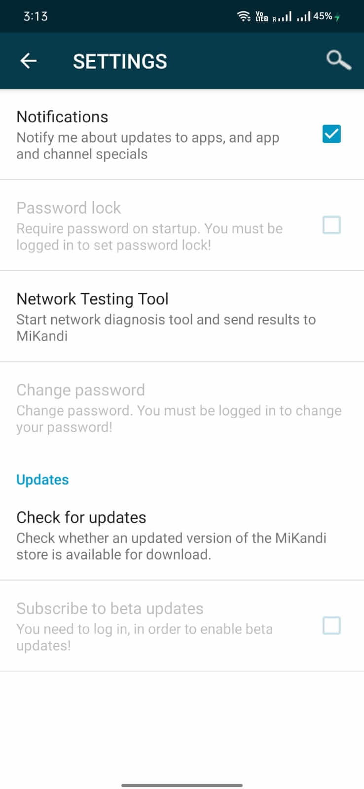 MiKandi screenshot
