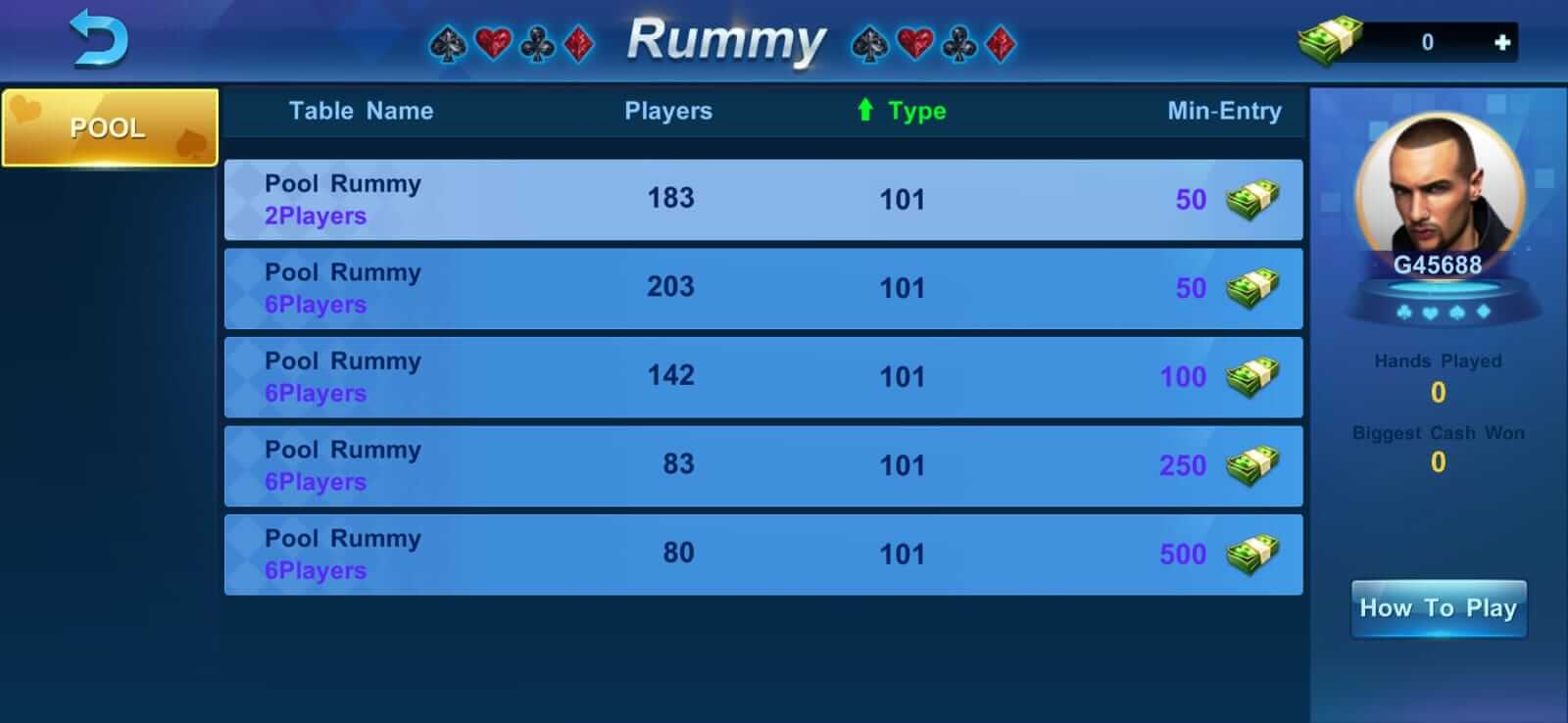 Mojoo Poker Pool screenshot