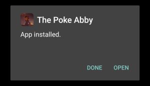Poke Abby successfully installed
