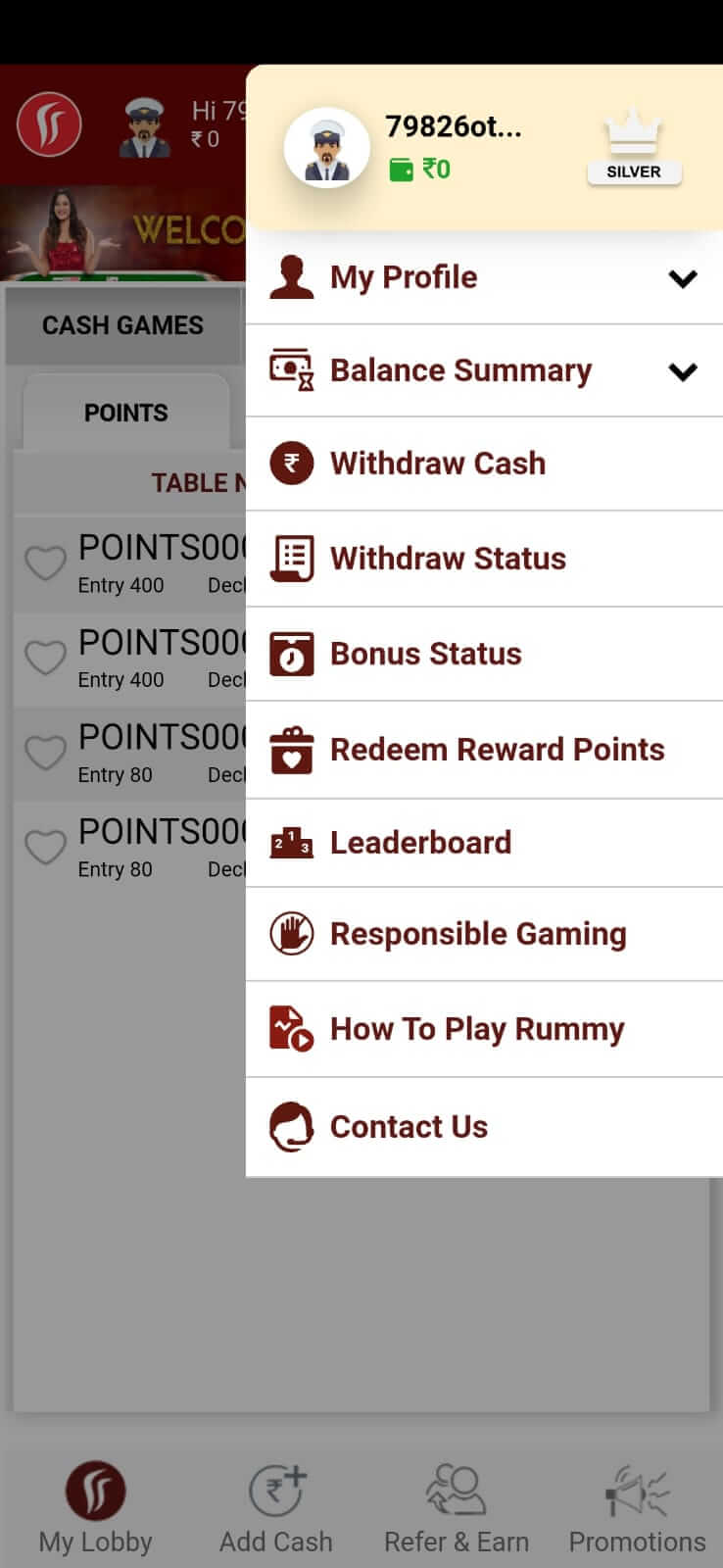 Rummy Passion screenshot