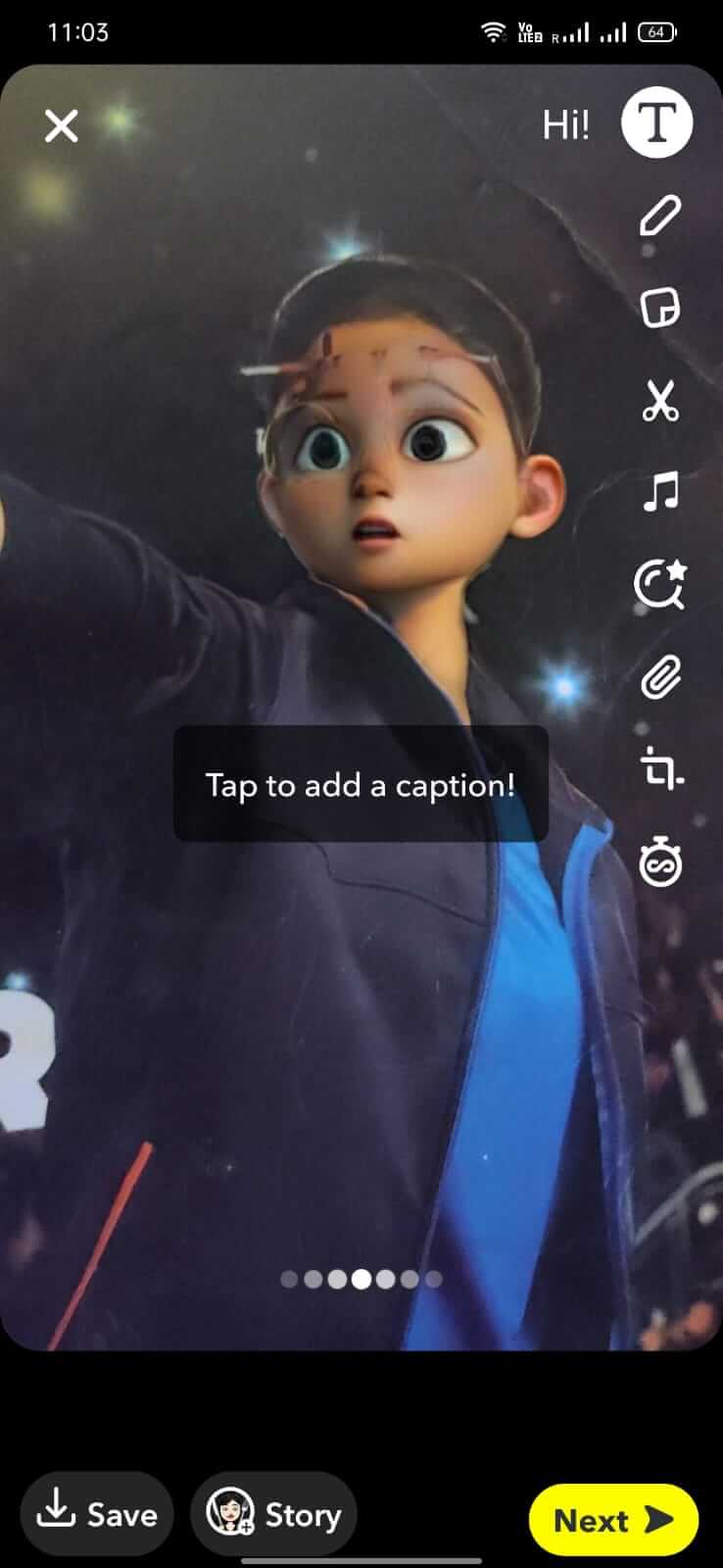 Snapchat screenshot