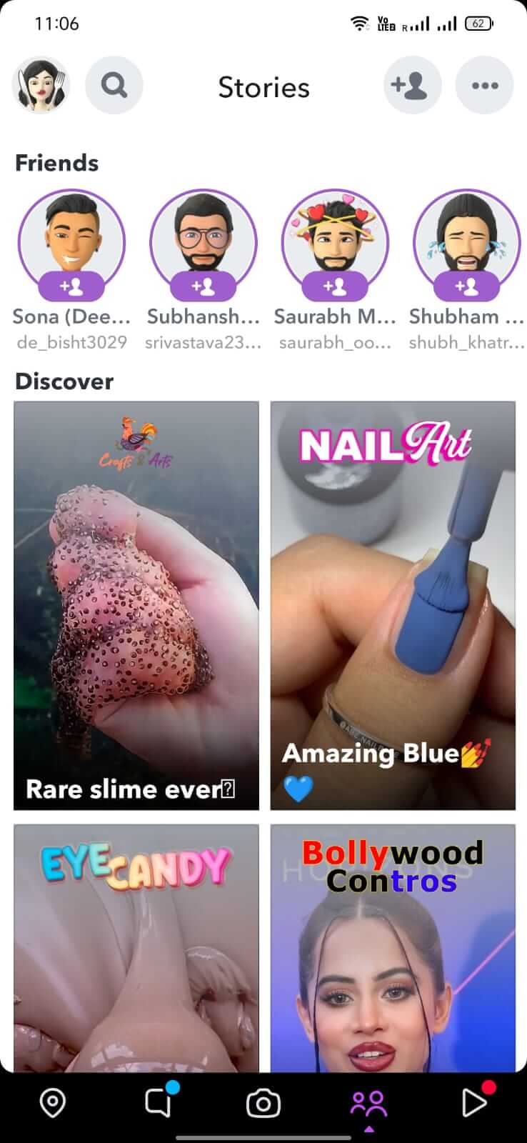 Snapchat screenshot
