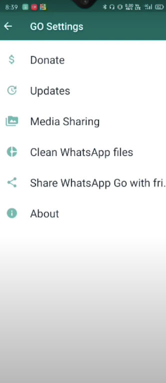 WhatsApp GO screenshot
