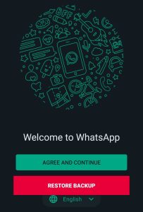 Tap on Agree and Continue