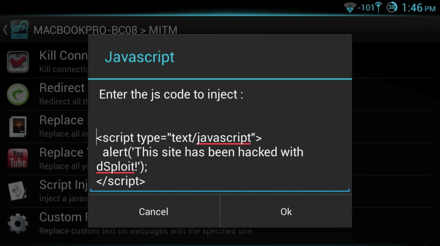 dSploit screenshot