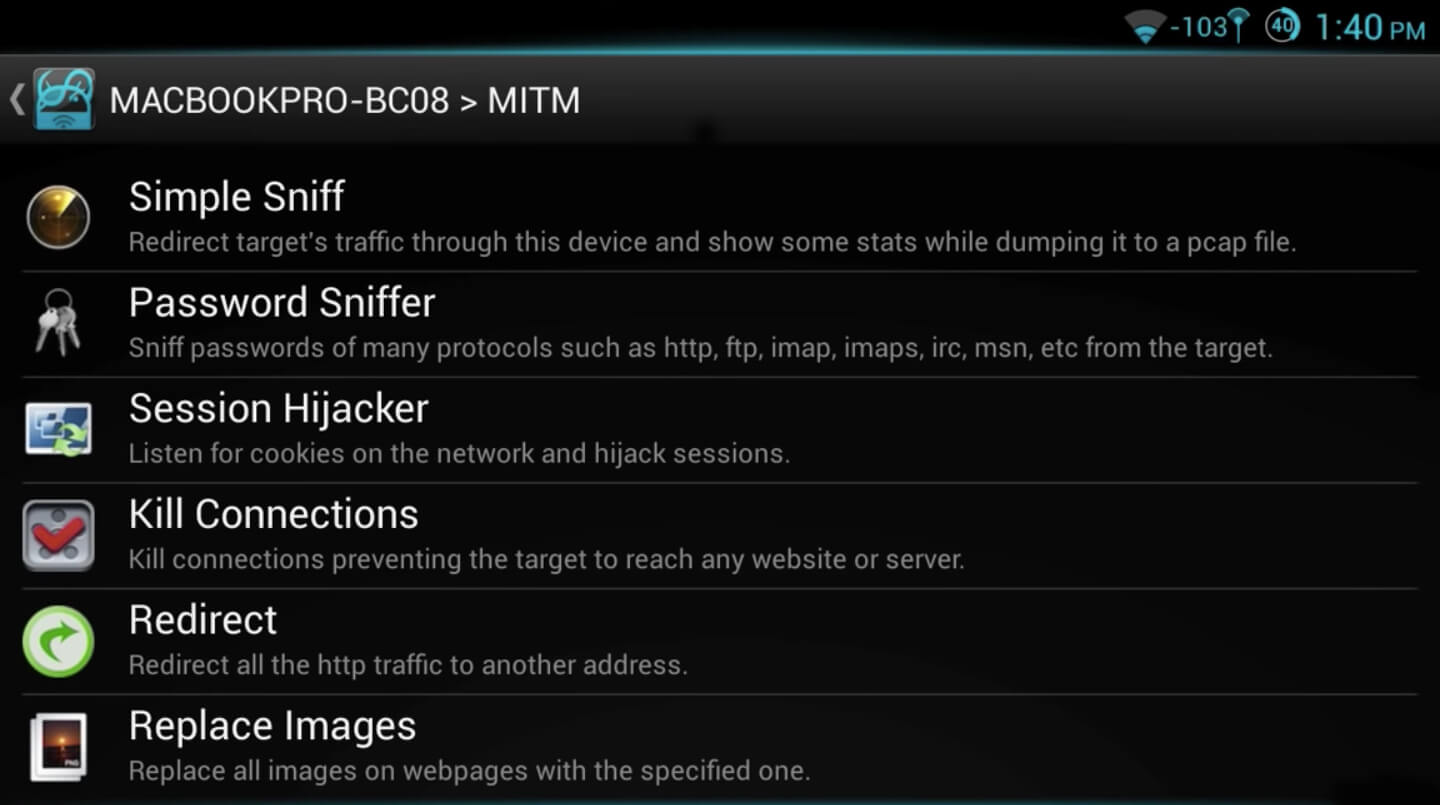 dSploit screenshot