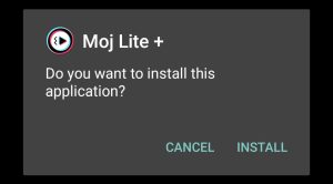 Tap Install to start MX TakaTak installation