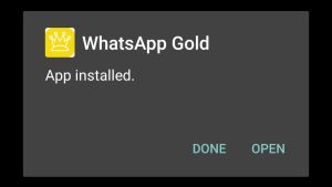 WhatsGold successfully installed