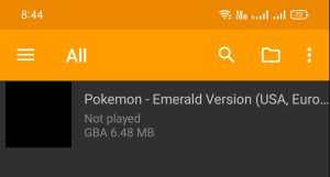 game imported on John GBA Lite
