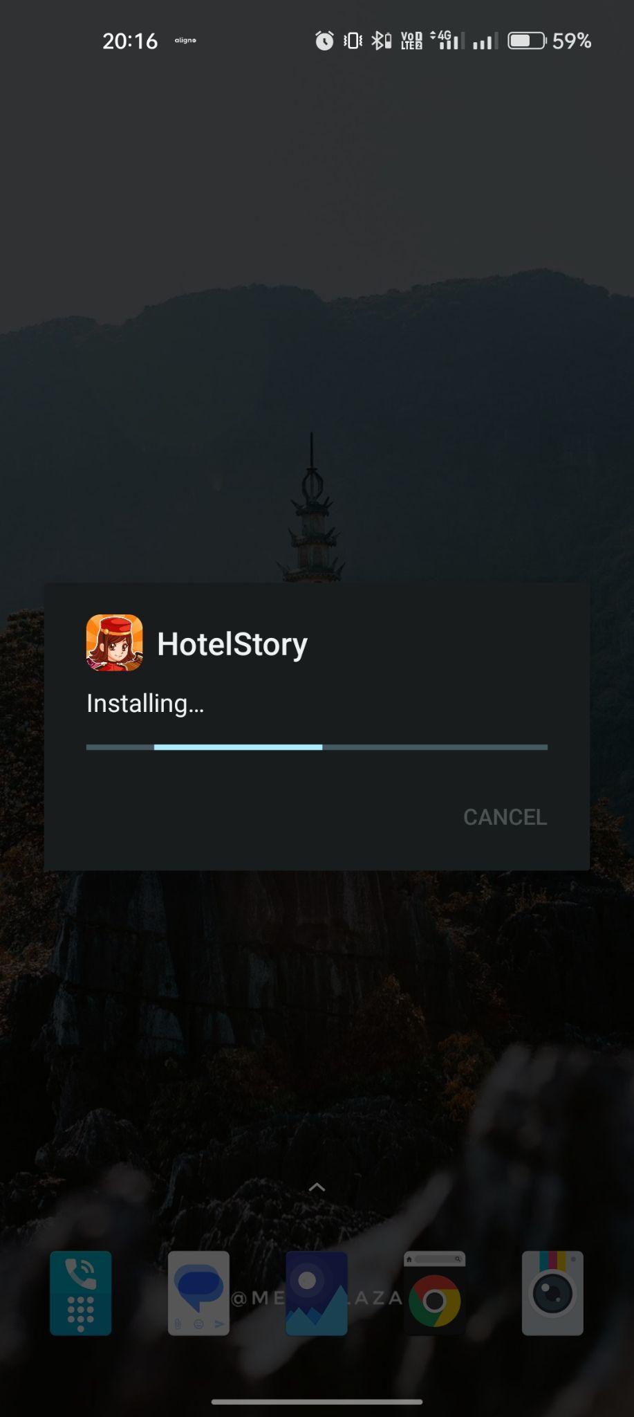 Hotel Story apk installing