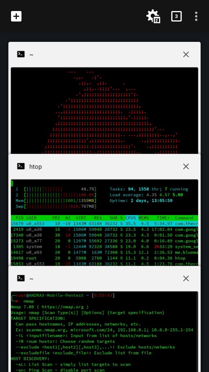 Andrax screenshot