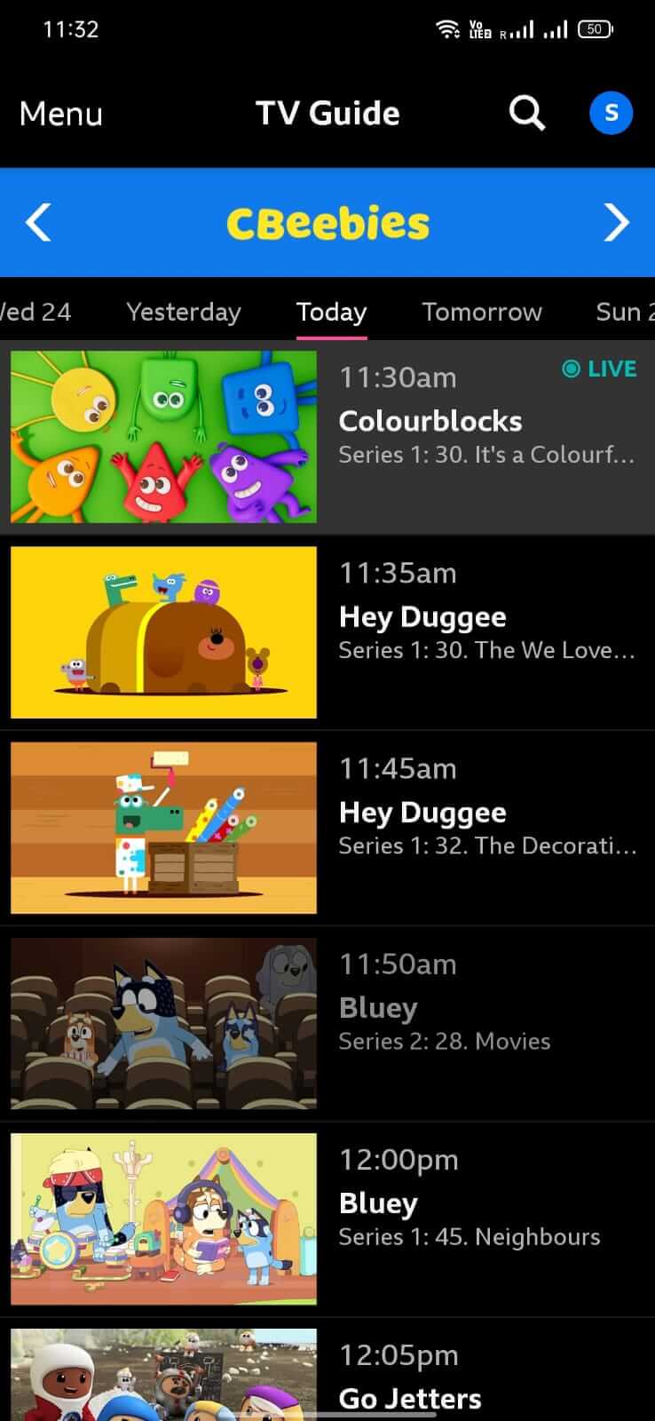 BBC iPlayer screenshot