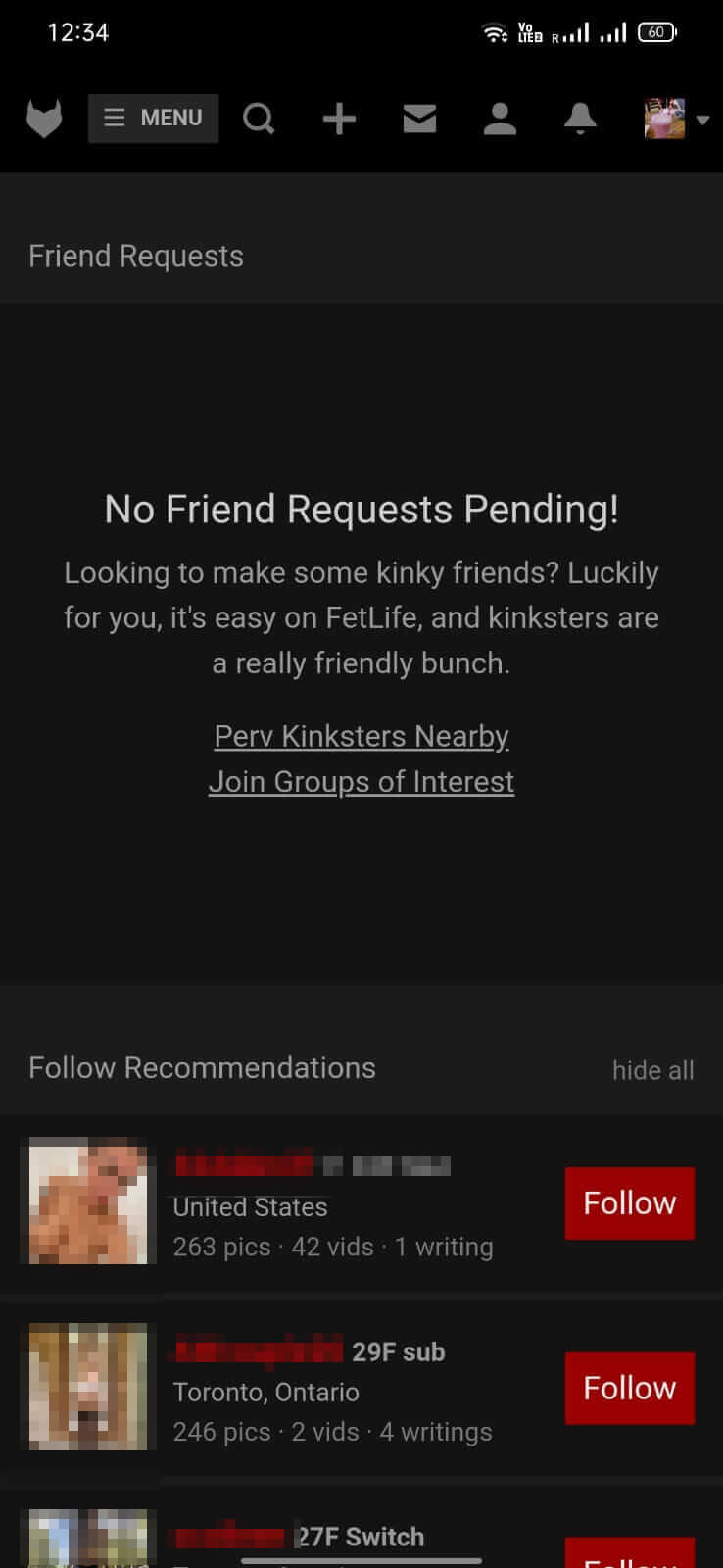 FetLife screenshot